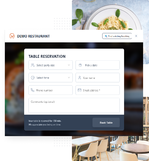 Reservation widgets